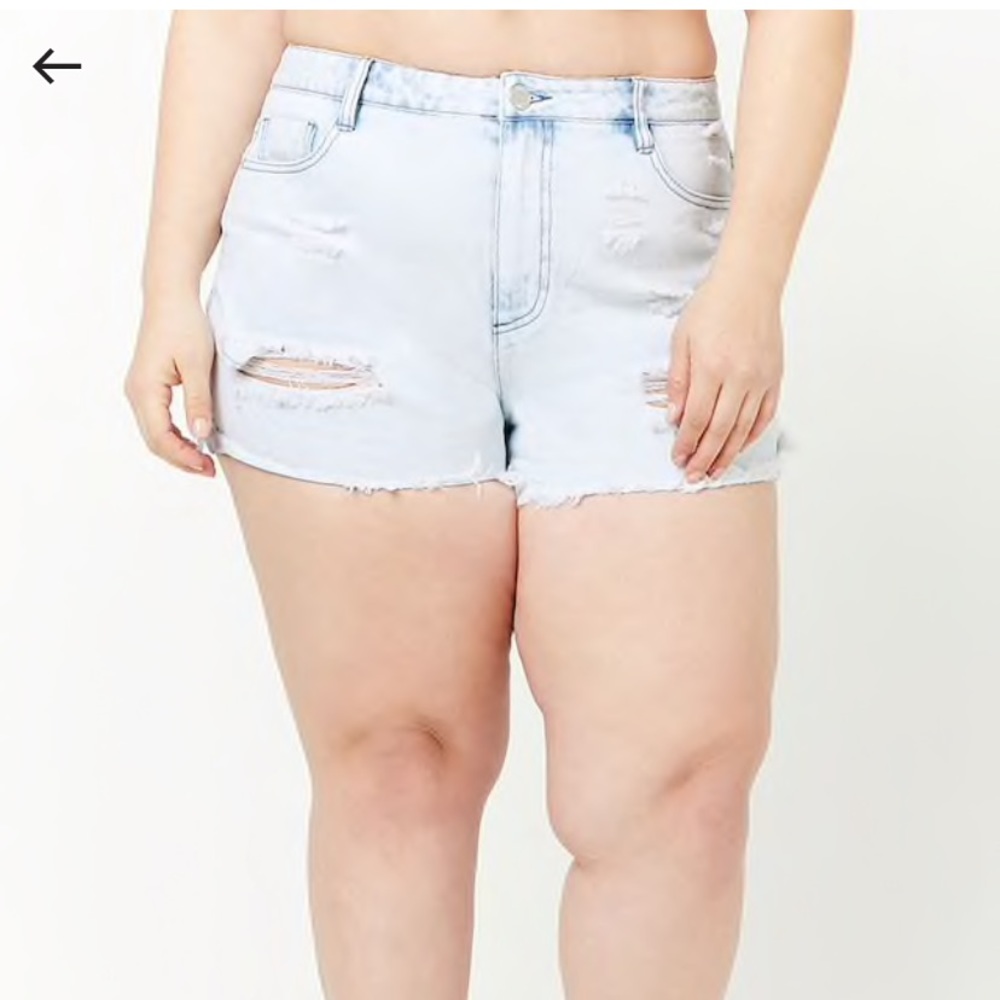 Forever 21 plus size denim shorts